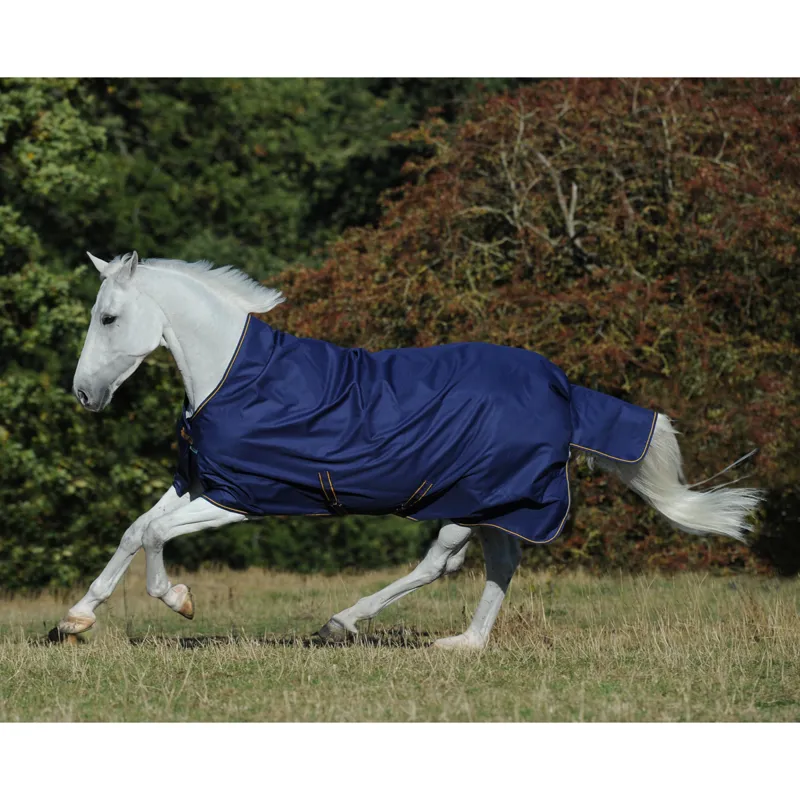 Bucas Irish 50g High Neck Turnout - Navy/Gold